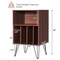 Costway File Cabinet W/Split Storage Space Saving Standing Display Bookshelf Metal Legs